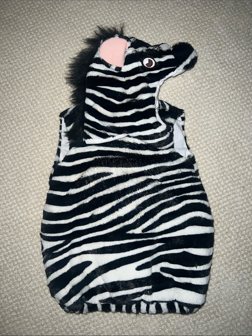 Pottery Barn Kids Zebra Plush Costume - Black & White
